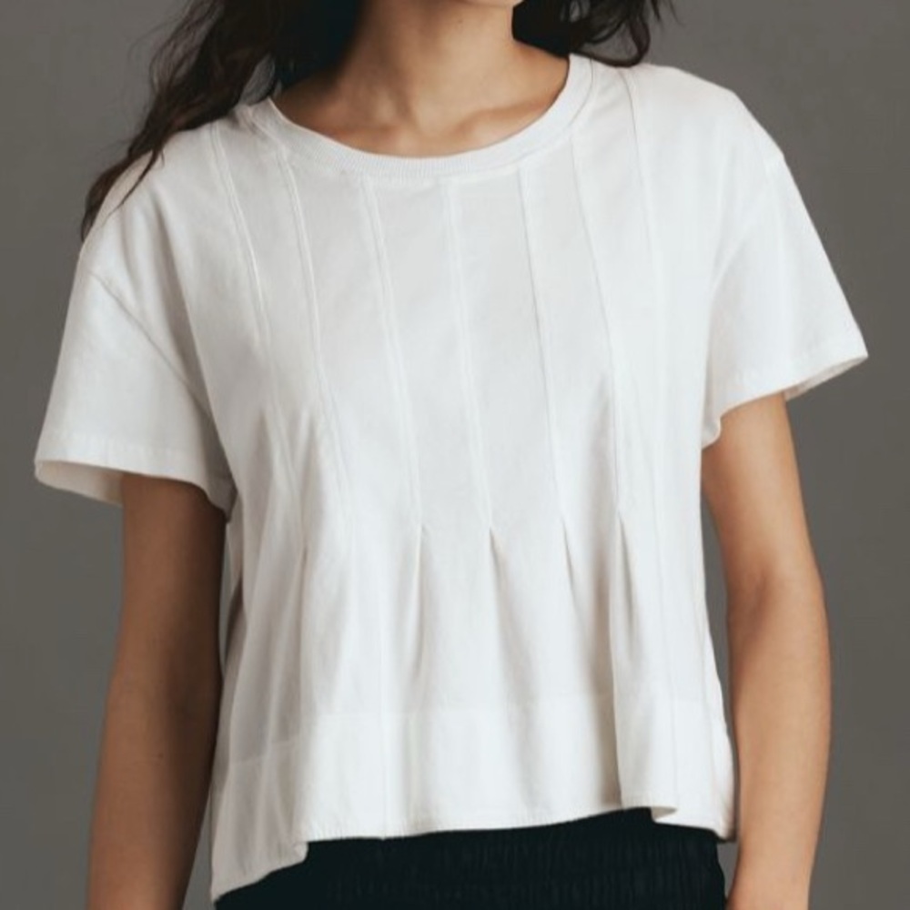 Pilcro Classic White (vanilla) Knit Top size L